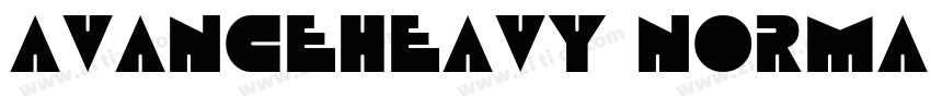 AvanceHeavy Normal字体转换